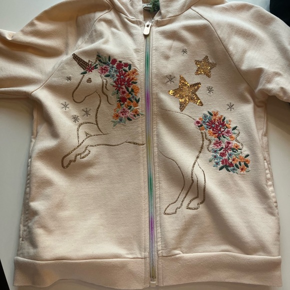 Peek girls hooded sweatshirt zip up size 8 - Picture 1 of 2
